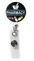 Retractable Badge Holder with 3D Pharmacy