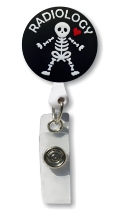 Retractable Badge Holder with 3D Rubber Radiology
