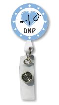Retractable Badge Holder with Photo Metal: DNP Nurse