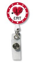 Retractable Badge Holder with Photo Metal: EMT