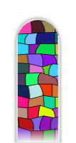Glass Nail File: Stained Glass