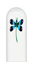 Glass Nail File: Dragonfly