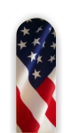 Glass Nail File: USA Flag
