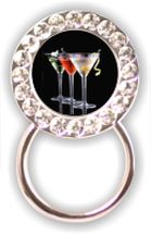 Rhinestone Eyeglass Holder: Martinis