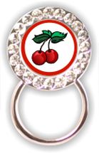 Rhinestone Eyeglass Holder: Cherries