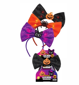 Halloween Bow Flashing Headbands