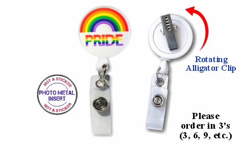 Retractable Badge Holder with PRIDE