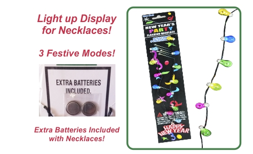 New Year's Flashing Necklaces